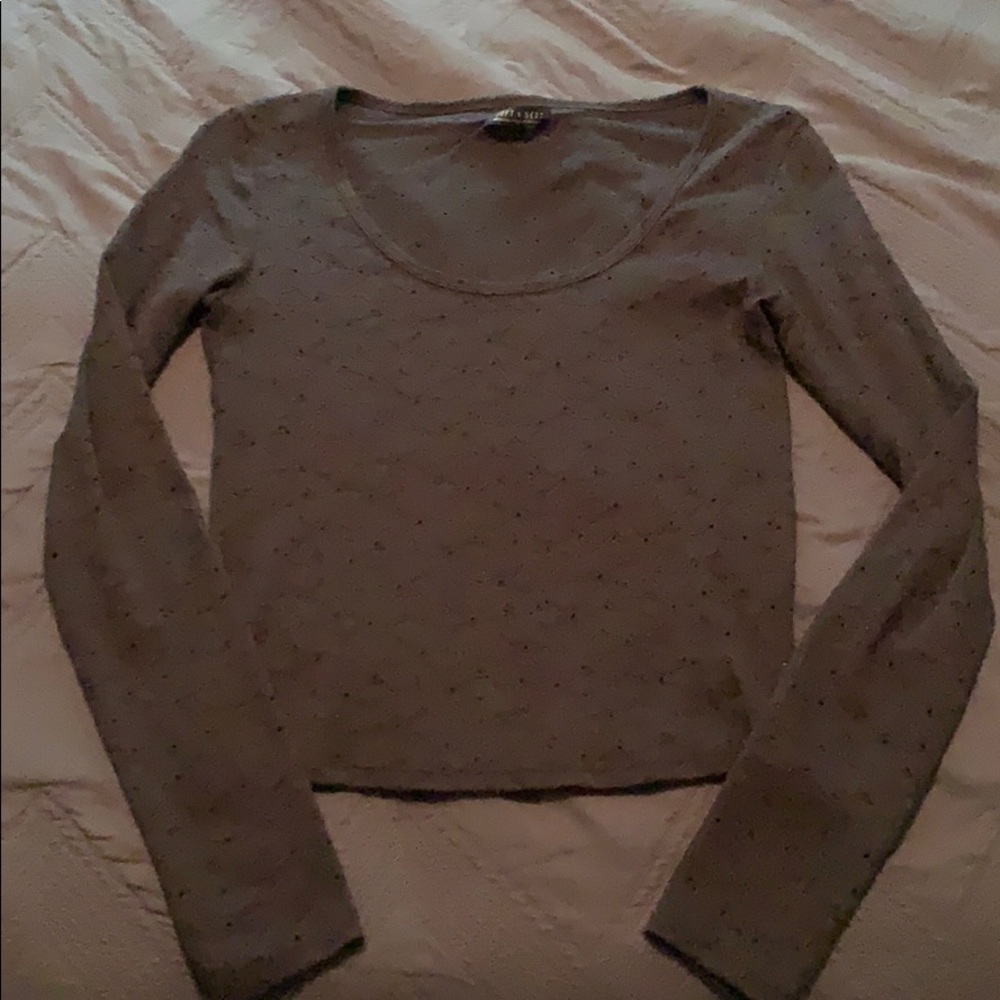 American eagle soft and sexy long sleeve crop